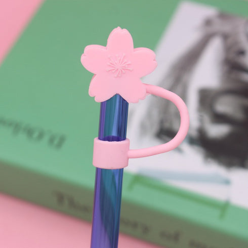 Cute Cartoon Silicone Straw Cap Dust PlugTumbler Straw Toppers for Tumblers, Dust-Proof Drinking Straw Caps for Reusable Straws Tips